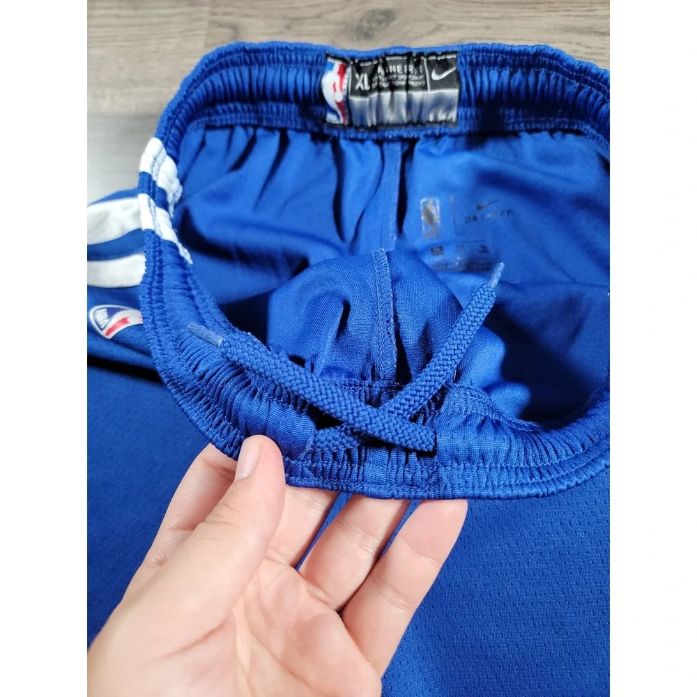 NBA Authentic Nike Golden State Warriors Blue On Court Basketball Shorts Boys XL